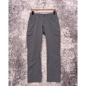 Kuhl Pants 0 Womens Freeflex Roll Up Gray Cargo Utility